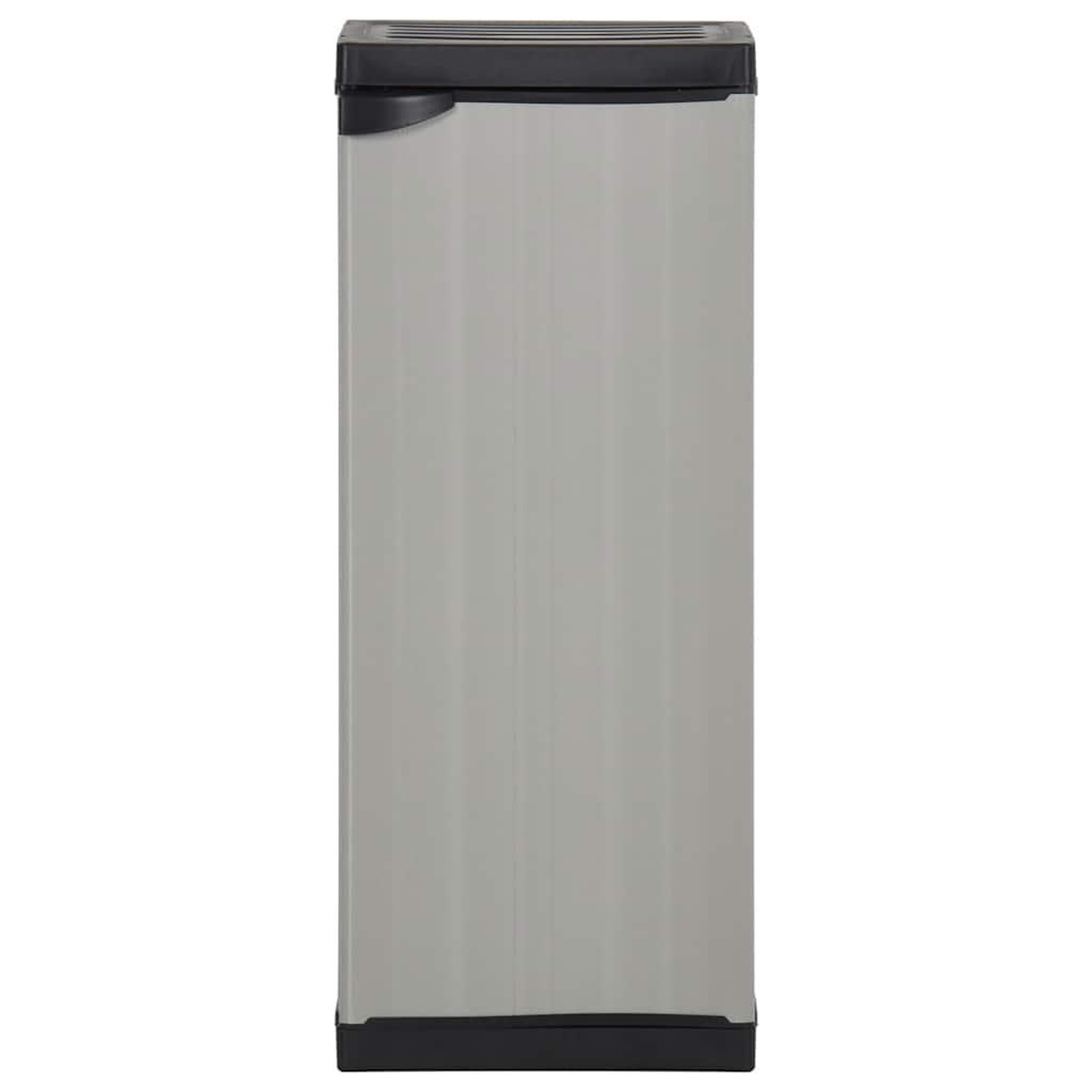 Voir la diapositive 2 : VIDAXL Armoire de rangement de jardin 1 etagere gris/noir 35x40x85 cm