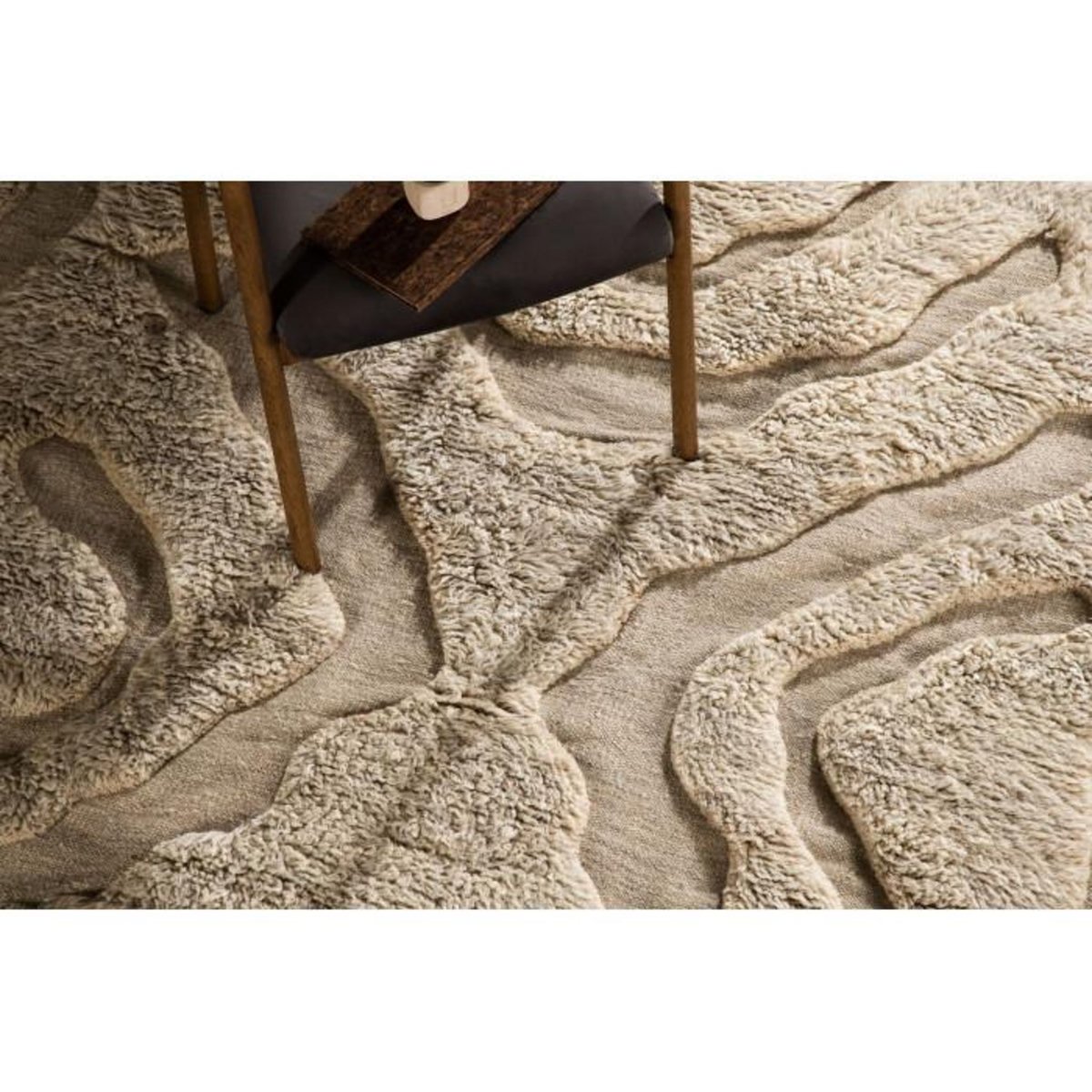 Paris Prix Tapis Déco en Laine  Trondheim x Josefin  400x402cm Beige