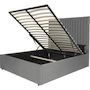 Voir la diapositive 3 : Habitat et Jardin Lit avec coffre  Mia  - 140 x 190 cm - Gris
