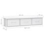 Voir la diapositive 6 : VIDAXL Etagere murale avec tiroirs Blanc brillant Bois d'ingenierie