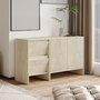 Voir la diapositive 2 : Habitat et Jardin Buffet en bois  Laris 130  - 130 x 44 x 82 cm - Travertin