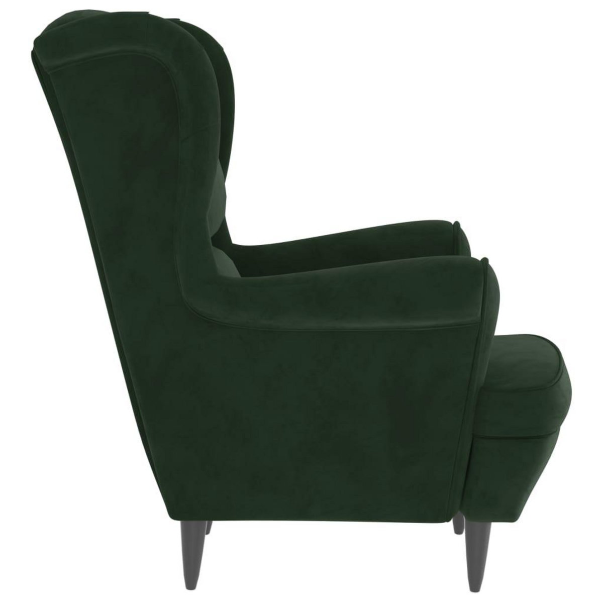 VIDAXL Fauteuil vert fonce velours
