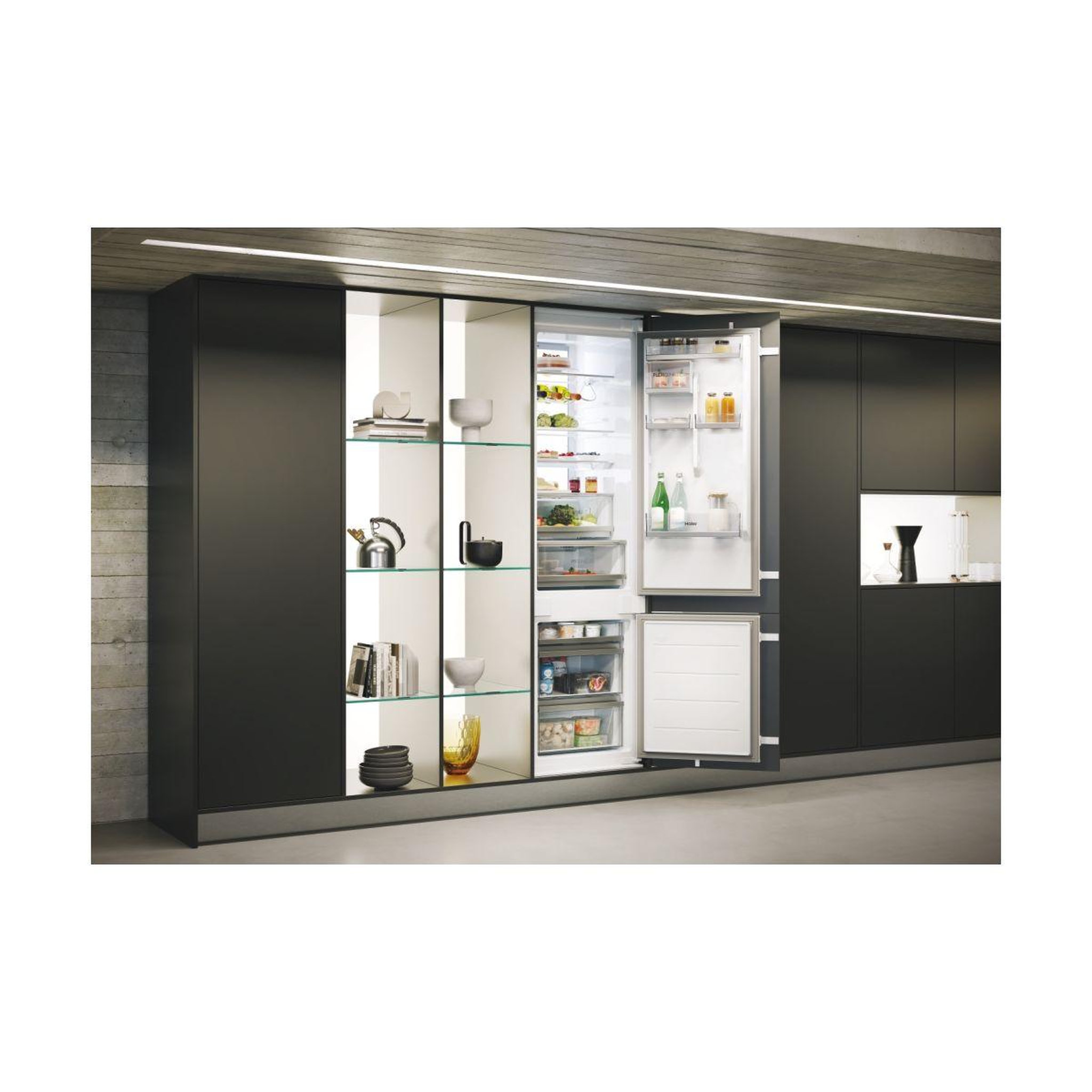 Voir la diapositive 3 : HAIER Réfrigérateur combiné encastrable hbw7519c