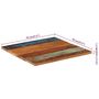 Voir la diapositive 6 : VIDAXL Dessus de table carre 70x70 cm 25-27 mm Bois de recuperation