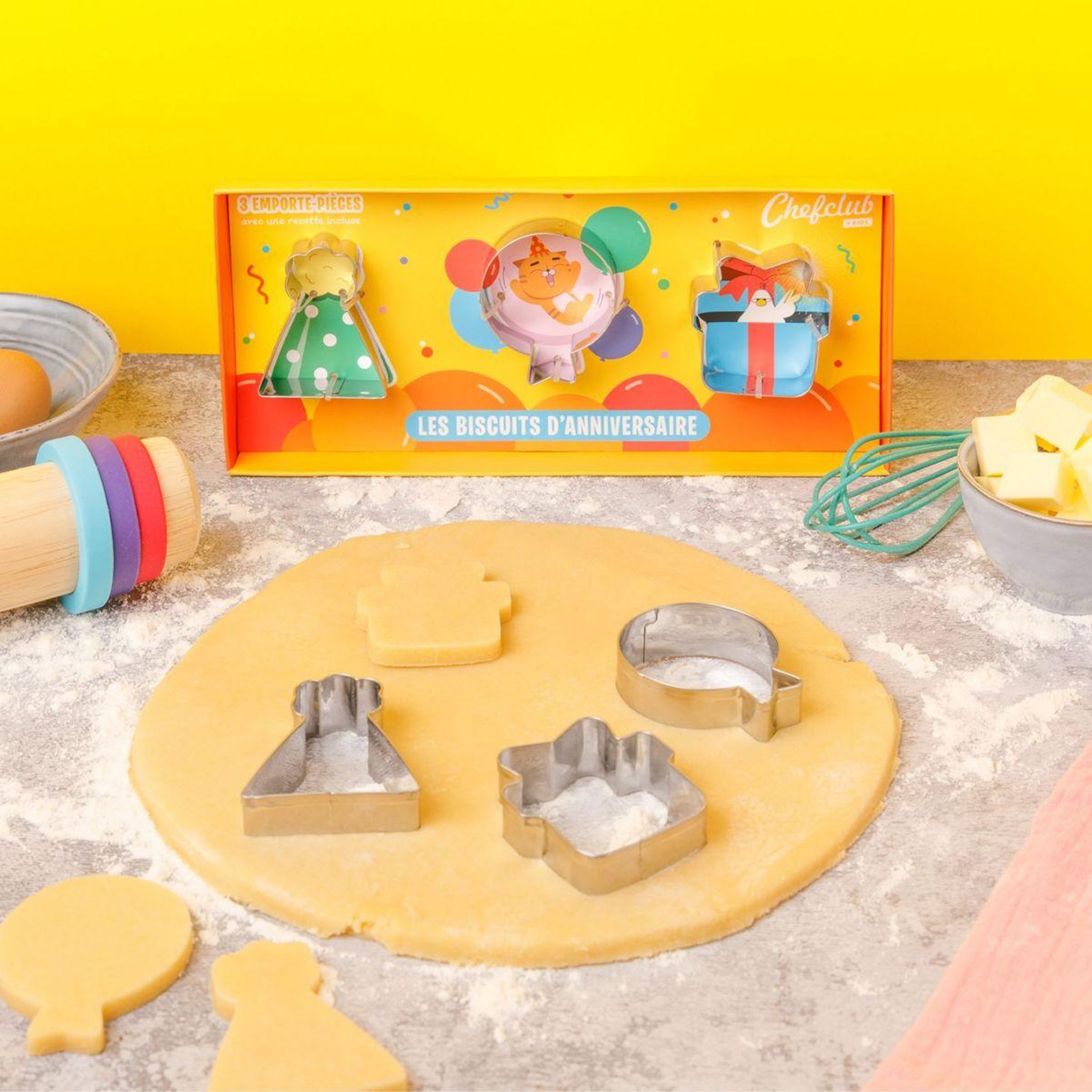 Voir la diapositive 4 : CHEFCLUB Emporte pièces les biscuits d'anniversaire