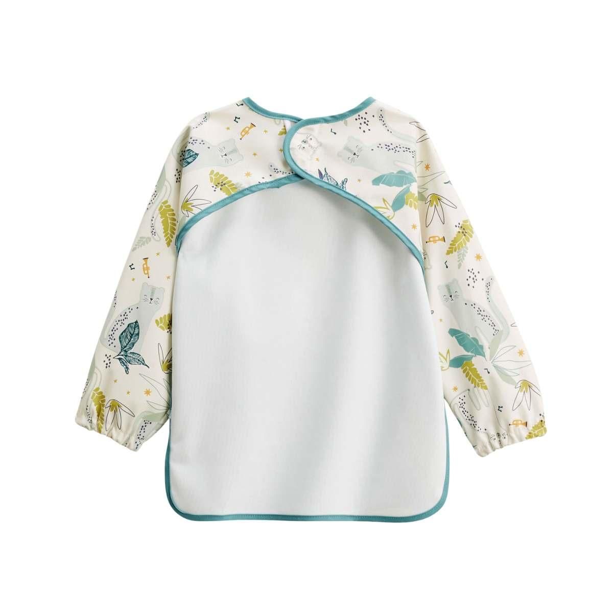 Petit Béguin Lot de 2 bavoirs tablier manches longues Oscar