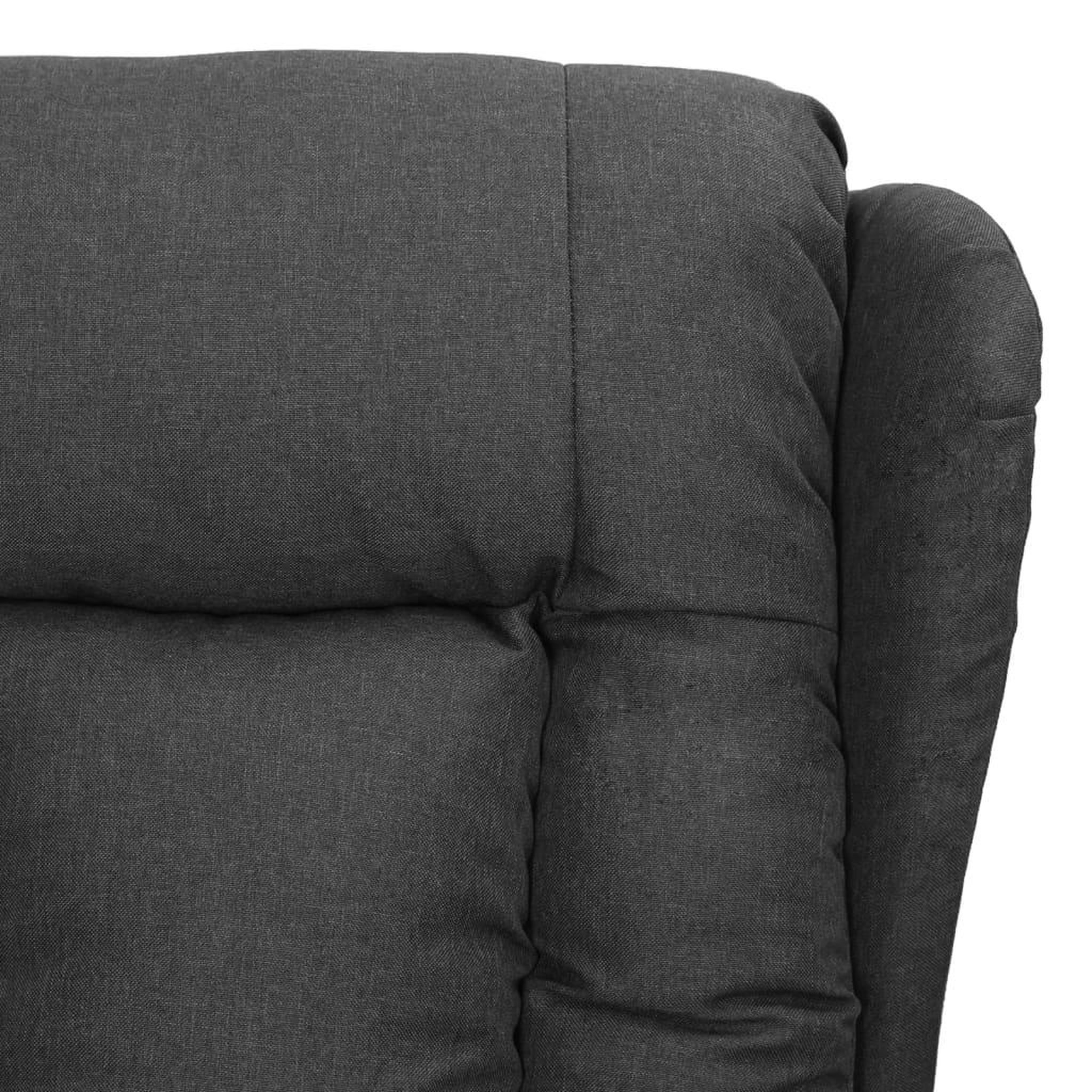 Voir la diapositive 5 : VIDAXL Fauteuil inclinable Gris fonce Tissu