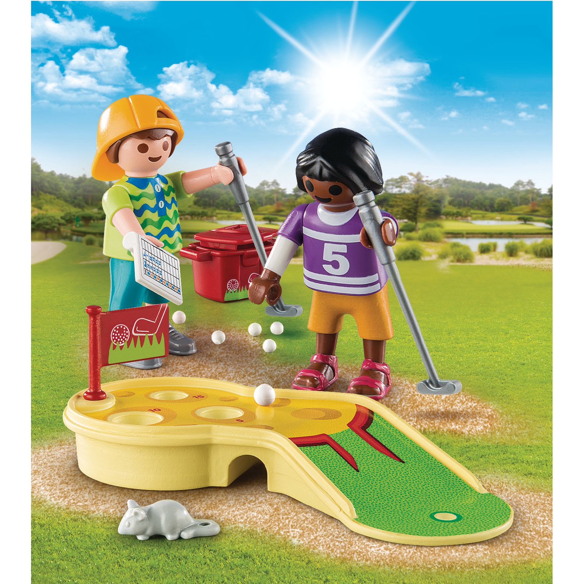 Voir la diapositive 2 : PLAYMOBIL 9439 Spécial Plus - Enfants et minigolf