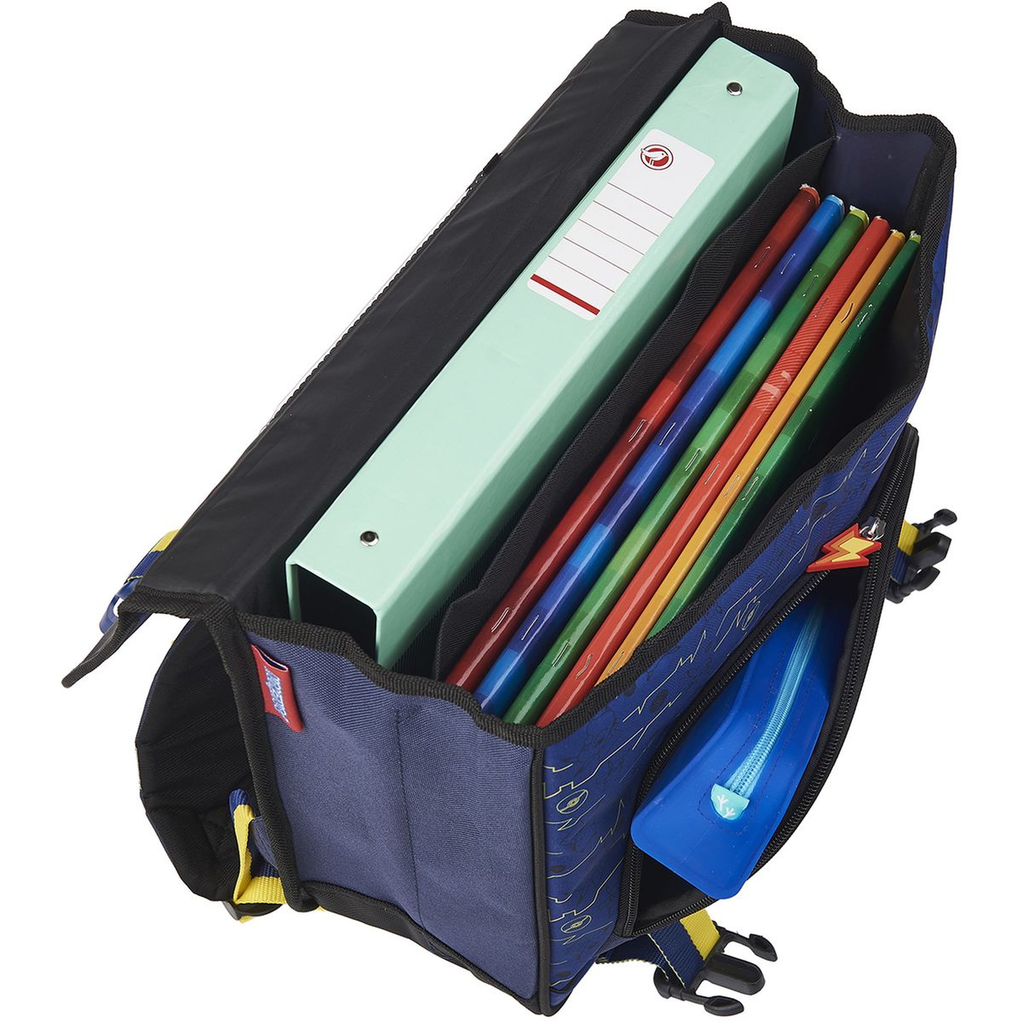Voir la diapositive 4 : NINTENDO Cartable 38 cm CP/CE1/CE2 bleu Pokemon