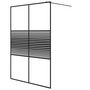 Voir la diapositive 2 : VIDAXL Paroi de douche Noir 140x195 cm Verre ESG transparent