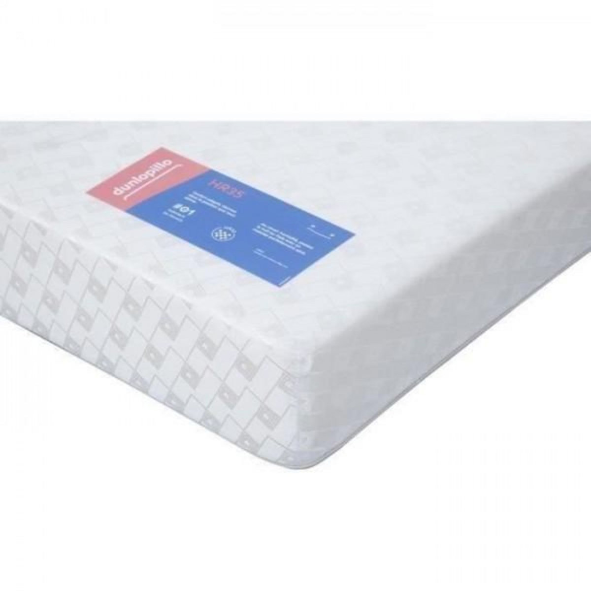 DUNLOPILLO Banquette BZ DUNLOPILLO - Tissu Rouge - 140x190cm - 2 coussins noir
