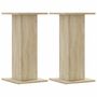 Voir la diapositive 2 : VIDAXL Supports de haut parleurs 2 pcs chêne sonoma bois d ingénierie
