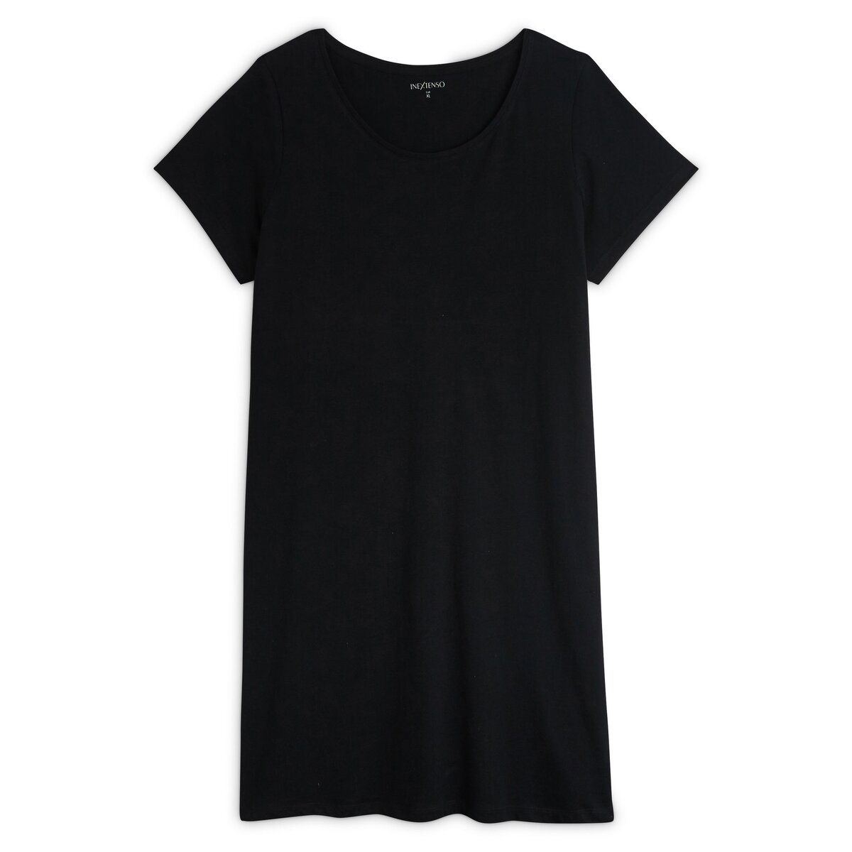 INEXTENSO Robe t shirt noire femme pas cher Auchan