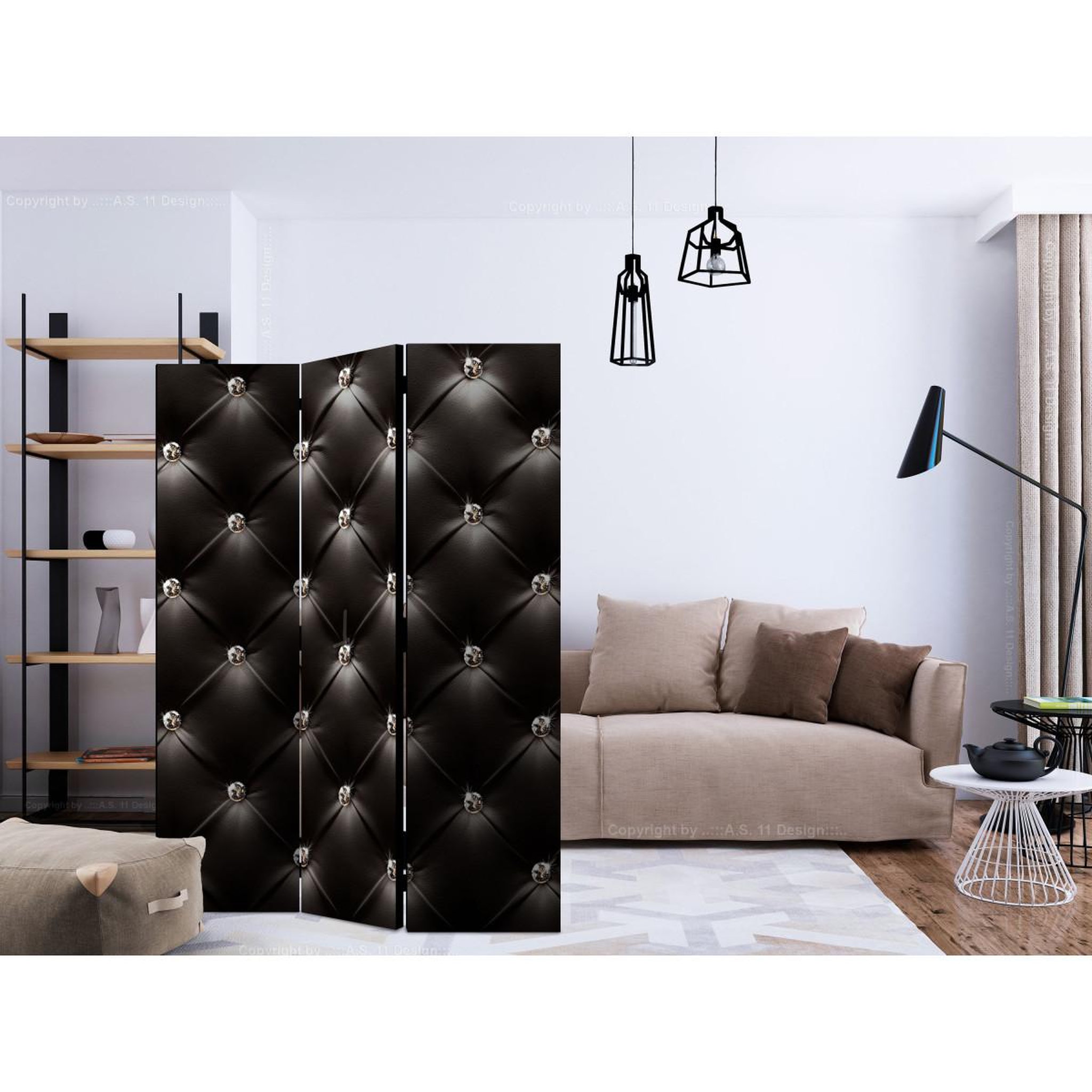 Voir la diapositive 2 : Paris Prix Paravent 3 volets  empire of the style  135x172cm