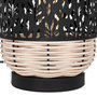 Voir la diapositive 2 : ATMOSPHERA Lampe à Poser Cylindrique  Cosy  30cm Noir & Beige