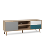 Voir la diapositive 3 : CONCEPT USINE Meuble TV scandinave 150cm PERAST