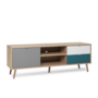 Voir la diapositive 3 : CONCEPT USINE Meuble TV scandinave 150cm PERAST