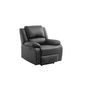 Voir la diapositive 8 : Fauteuil relax électrique pu coloris noir HELENA