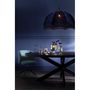 Voir la diapositive 4 : Paris Prix Lampe Suspension  Velours  95cm Bleu