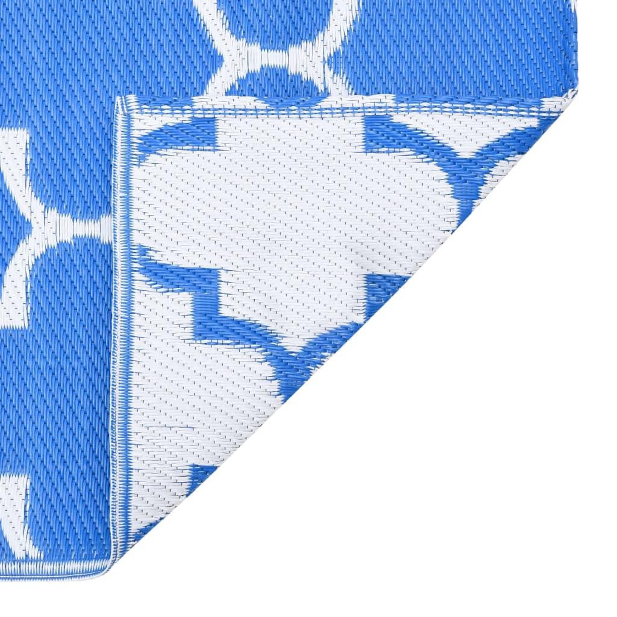 Voir la diapositive 4 : VIDAXL Tapis d'exterieur Bleu 160x230 cm PP