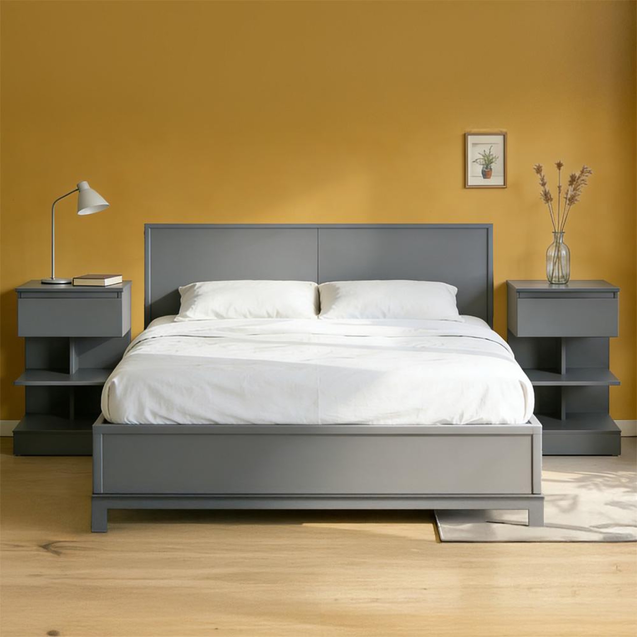 Voir la diapositive 2 : SOBUY SoBuy - Lot De 2 Tables De Chevet à 1 tiroir - Moderne - FBT49X2