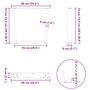 Voir la diapositive 6 : VIDAXL Pieds de table a manger forme de V 3 pcs 90x(72-73,3) cm acier