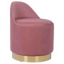Voir la diapositive 1 : Paris Prix Tabouret Pivotant en Velours  Viktor  68cm Rose