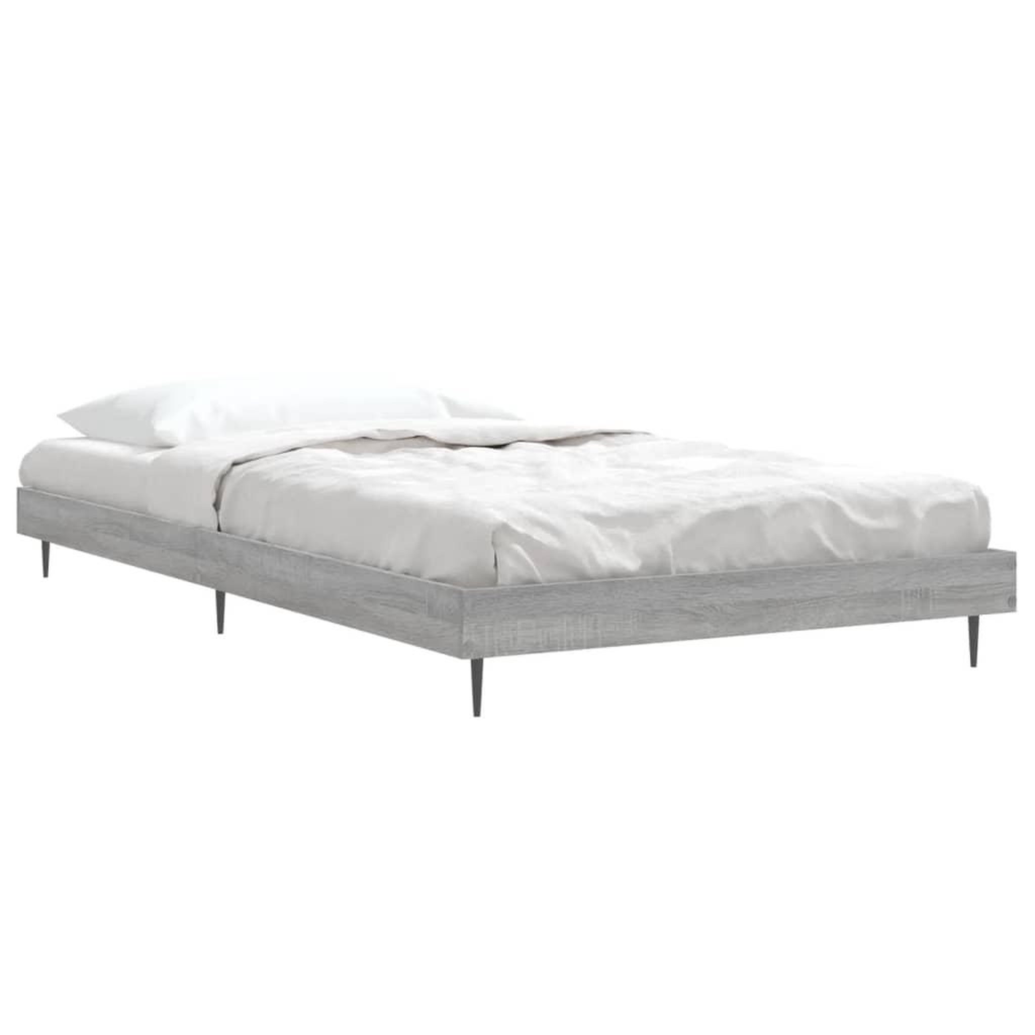 Voir la diapositive 3 : VIDAXL Cadre de lit sans matelas sonoma gris 90x200 cm
