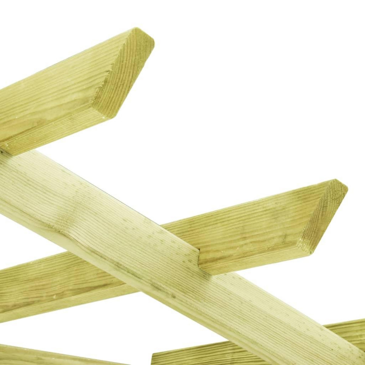 VIDAXL Pergola d'angle avec siege 130x130x197 cm Pin impregne