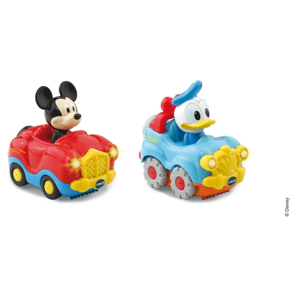 VTECH Coffret Duo Tut Tut Bolides - Cabriolet de Mickey + 4x4 de Donald - Disney