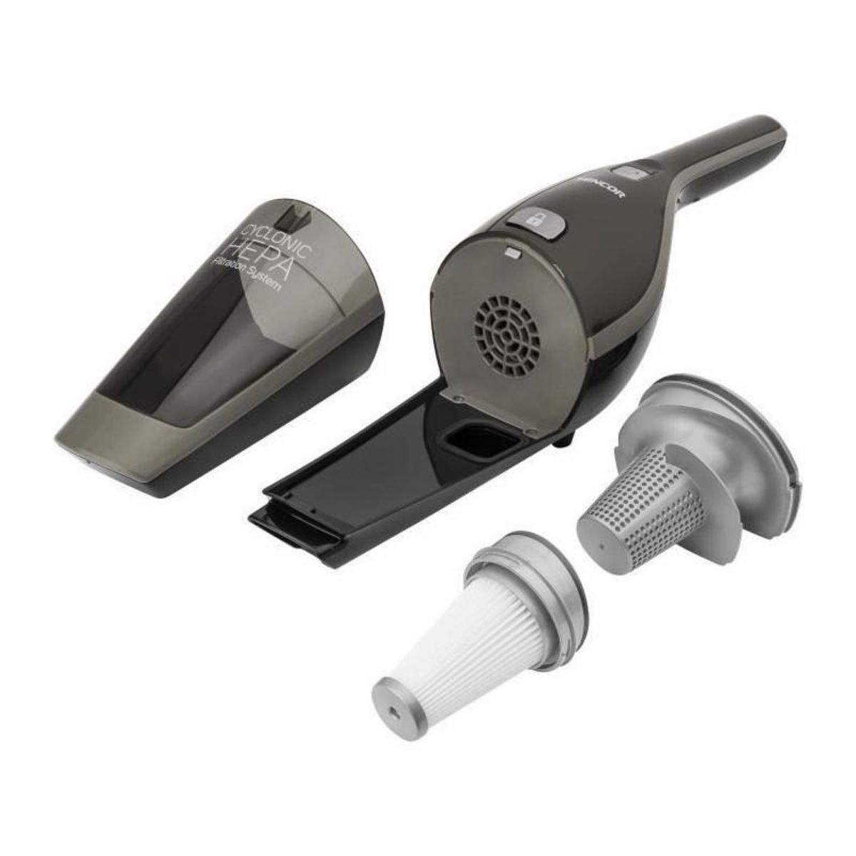 SENCO Aspirateur Balai sans fil 2-en-1 - SENCOR - SVC 8621TI - 110 W - 50 min - 0,5 L - Batterie Li-Ion 21,6 V - Titane