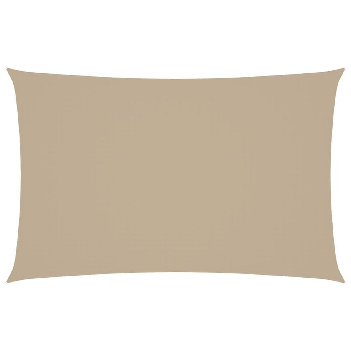 VIDAXL Voile de parasol tissu oxford rectangulaire 5x8 m beige