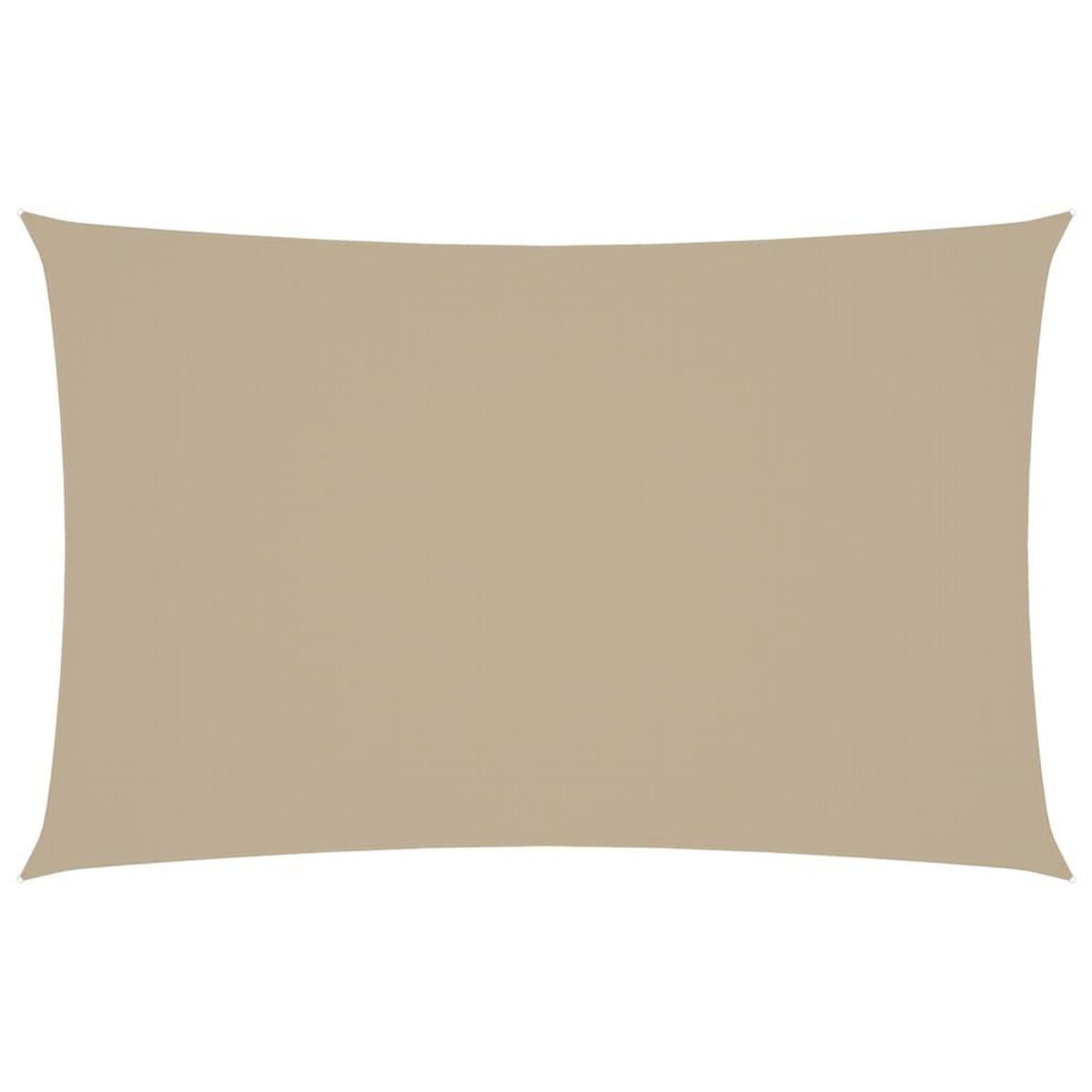 VIDAXL Voile de parasol tissu oxford rectangulaire 5x8 m beige