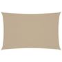 Voir la diapositive 2 : VIDAXL Voile de parasol tissu oxford rectangulaire 5x8 m beige