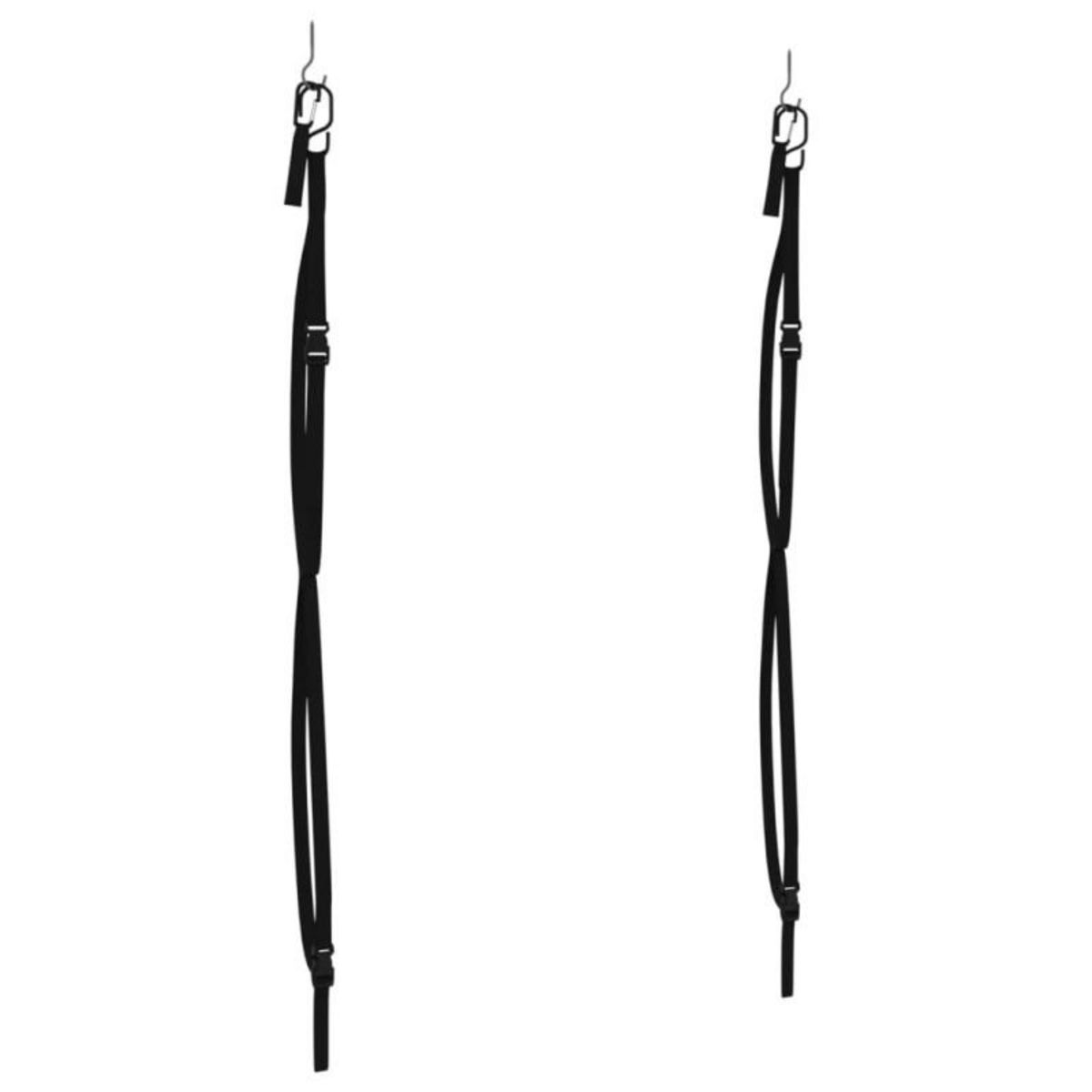 VIDAXL Sangles de rangement doubles kayak avec clips de pagaie 50 kg