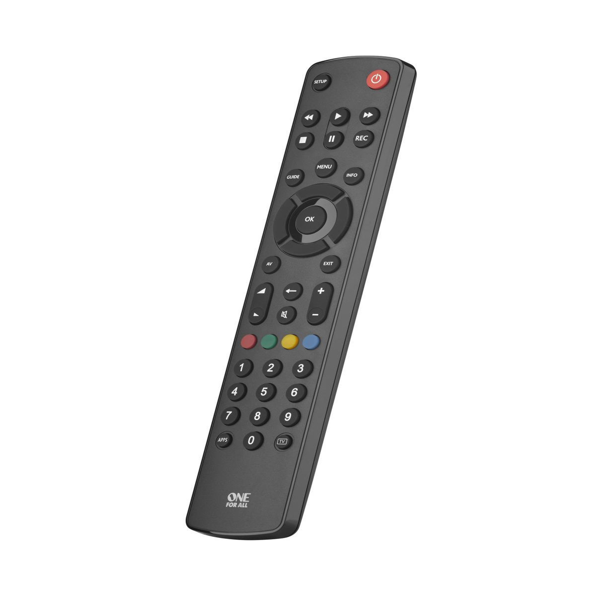 Voir la diapositive 3 : One For All One For All Basic URC 1210 télécommande IR Wireless TV Appuyez sur les boutons