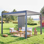 Voir la diapositive 2 : SWEEEK Triomphe persienne verticale pour pergola 3m. aluminium. panneau brise vue. anthracite