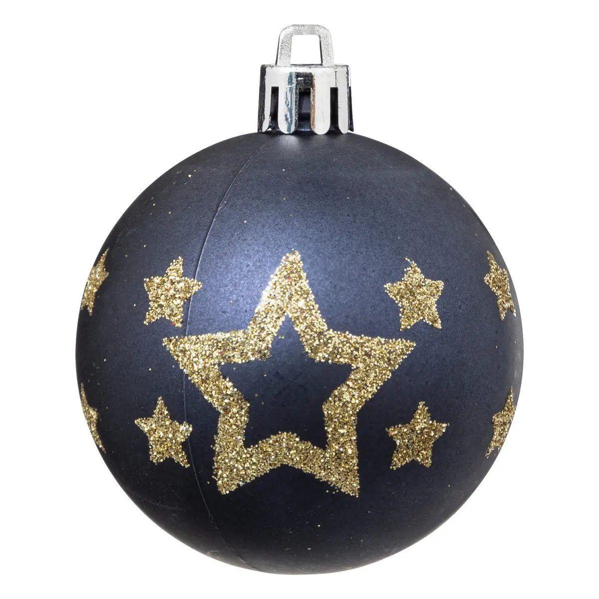 Voir la diapositive 3 : ATMOSPHERA Lot de 25 boules de noël  maison des couleurs  6cm bleu & or