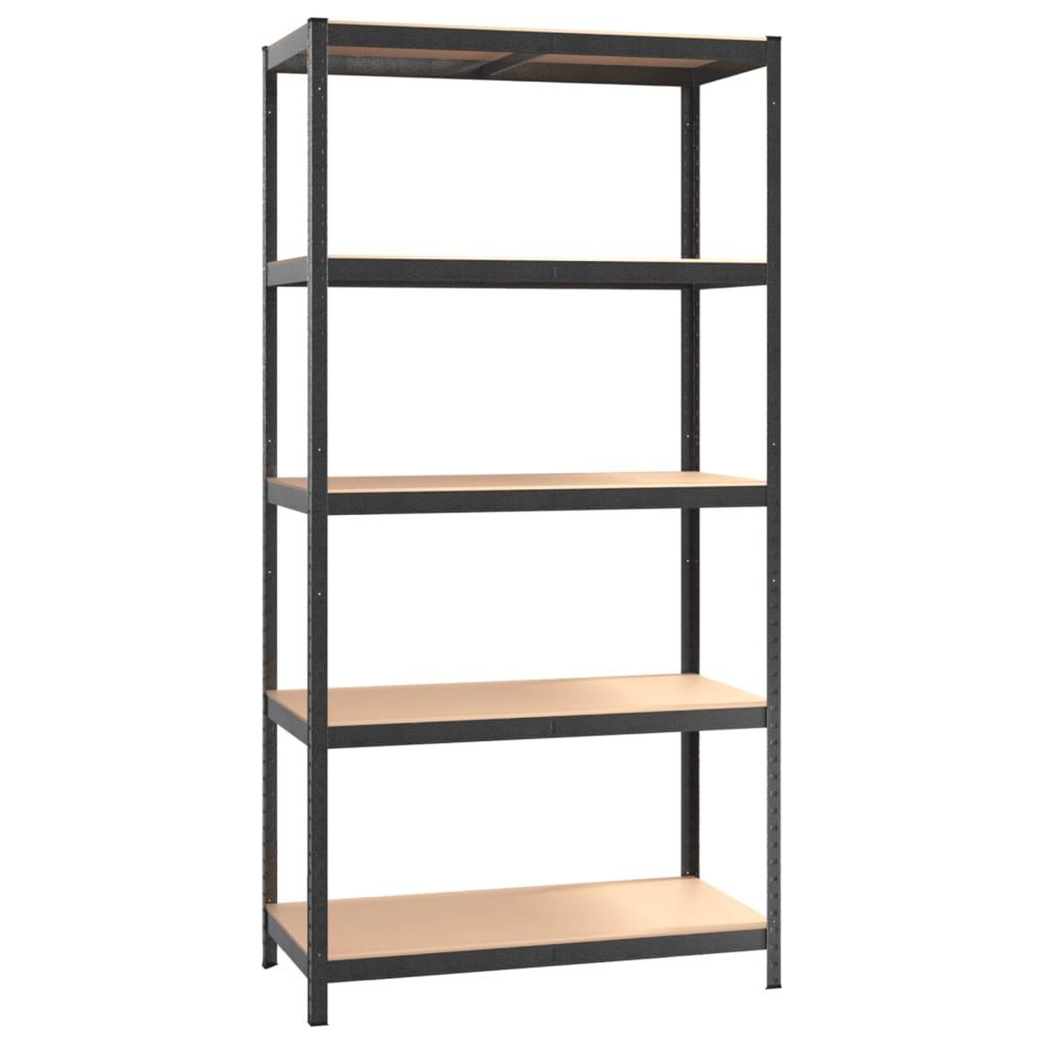 Voir la diapositive 5 : VIDAXL Etagere a 5 niveaux 3 pcs Gris Acier et bois ingenierie
