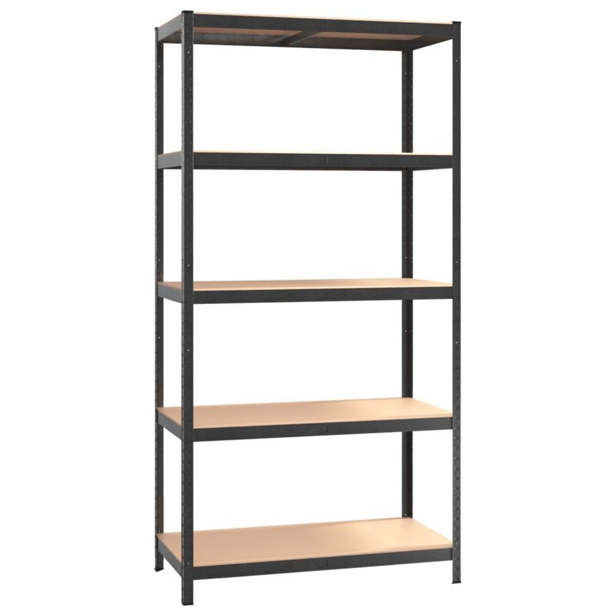 VIDAXL Etagere a 5 niveaux 3 pcs Gris Acier et bois ingenierie