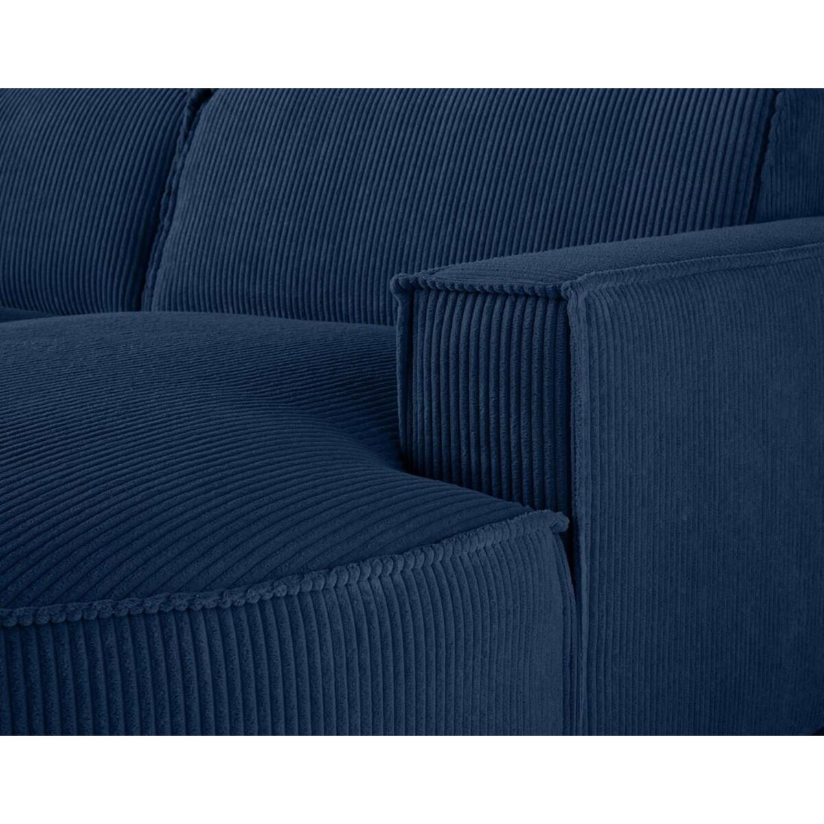 LISA DESIGN Spiaggia - canapé d'angle droit - 4 places - en velours côtelé