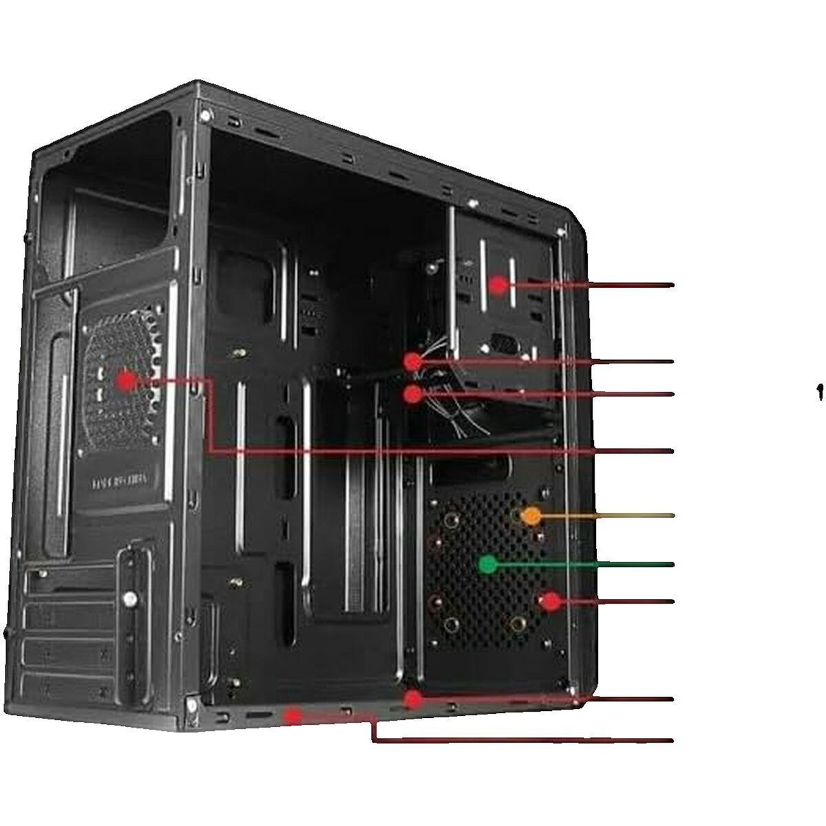 ADVANCE PC Boîtier PC Approx APPC-301 Noir