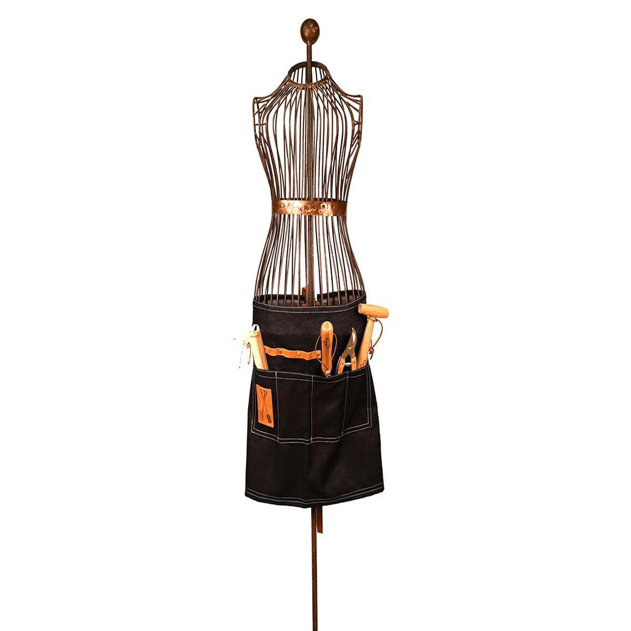 Voir la diapositive 2 : ESSCHERT DESIGN Tablier de jardinage pour femme en jean - esschert design