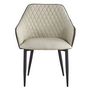 Voir la diapositive 3 : Paris Prix Lot de 2 Fauteuils Design  Zoa  88cm Beige & Marron