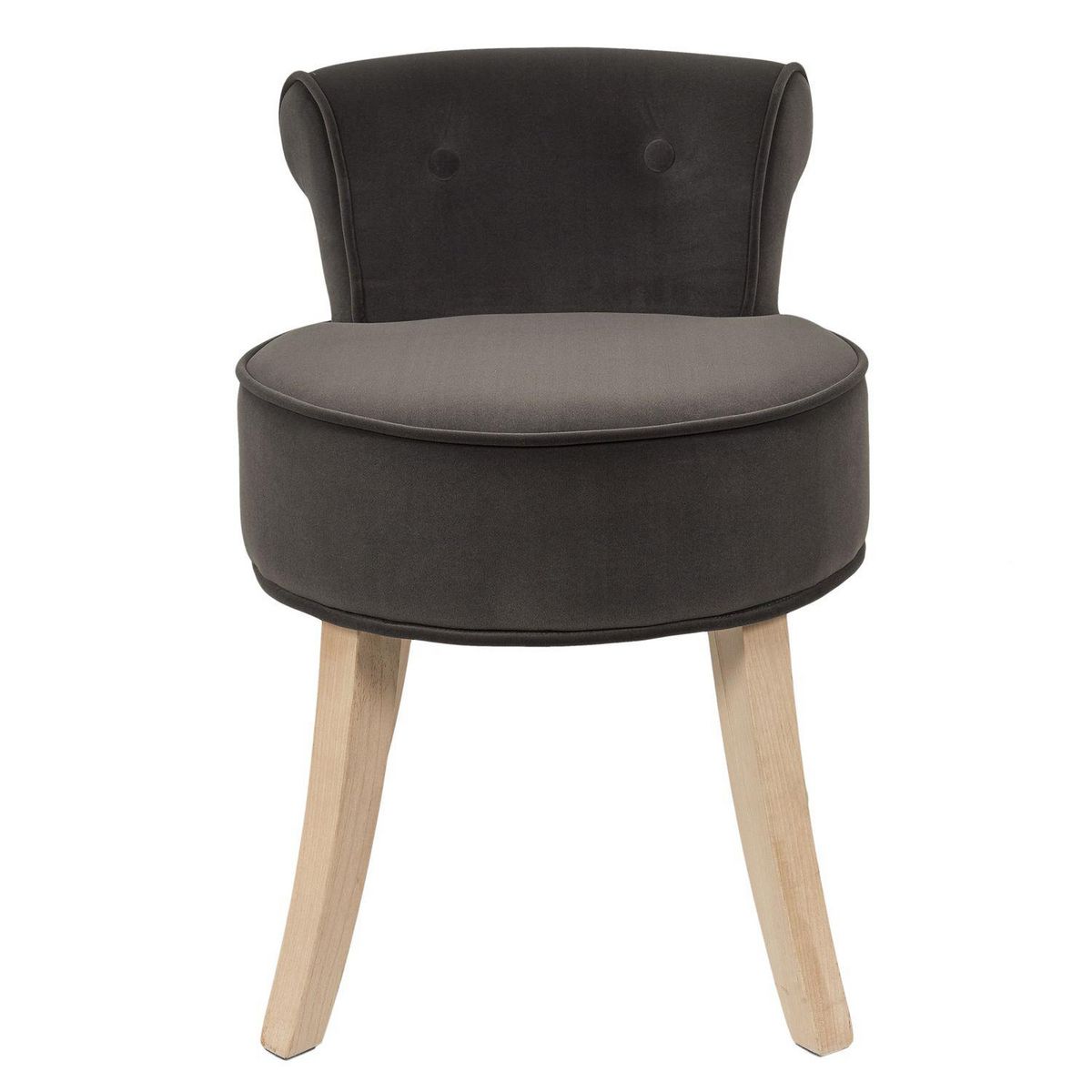 TOILINUX Tabouret Eléonor en velours