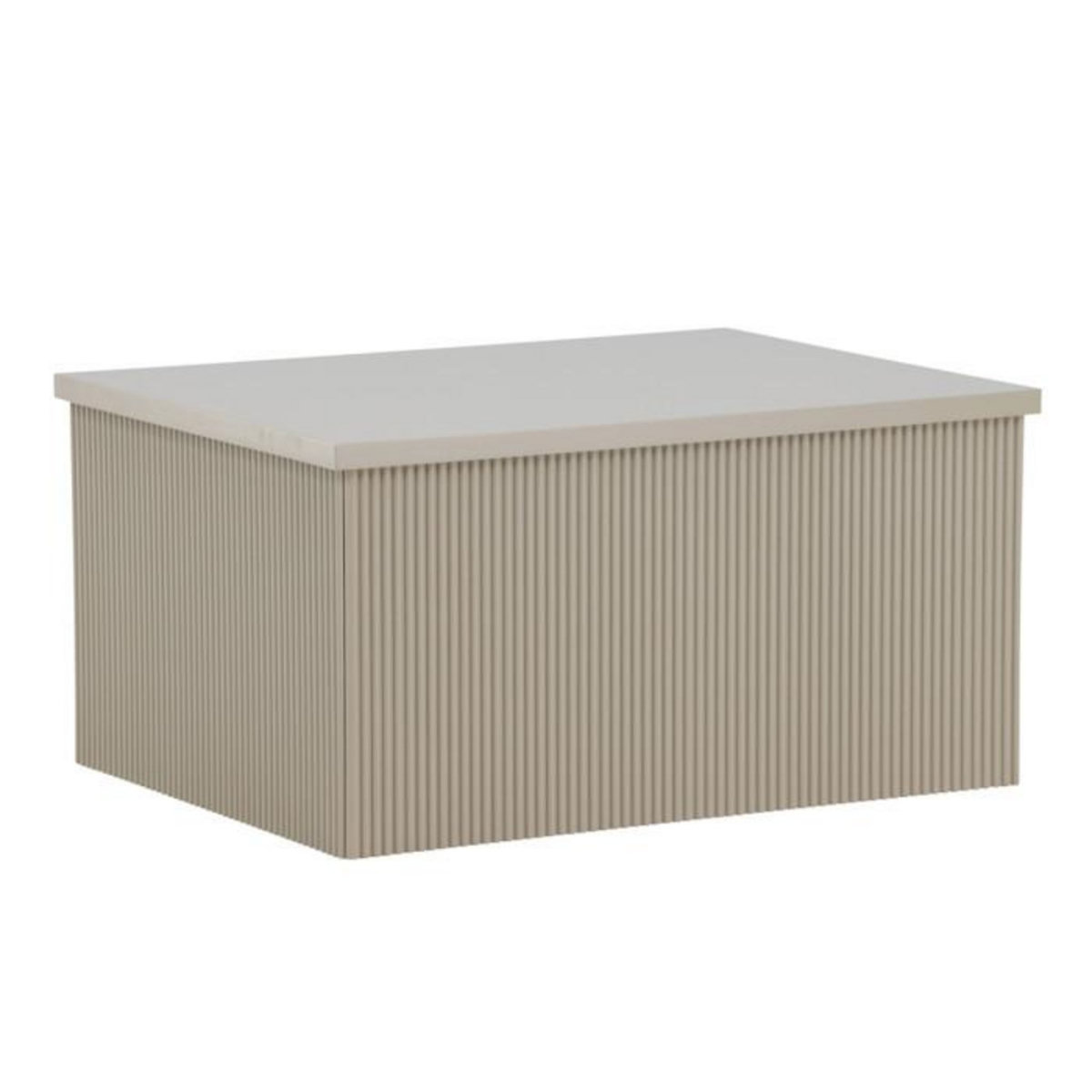 Paris Prix Table Basse Nervurée  Lenox  80cm Beige