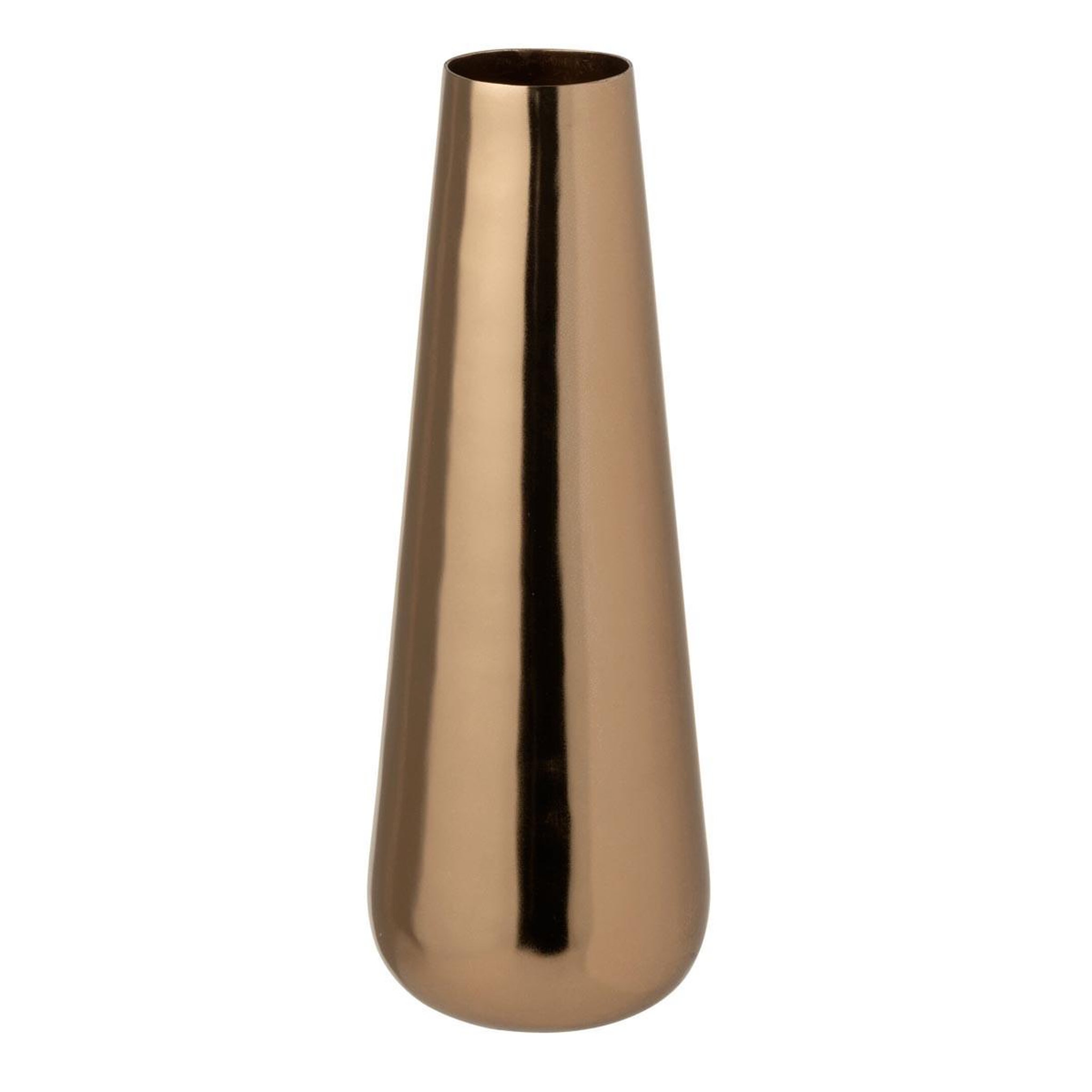 J-LINE Vase design en métal  moses  40cm rose doré