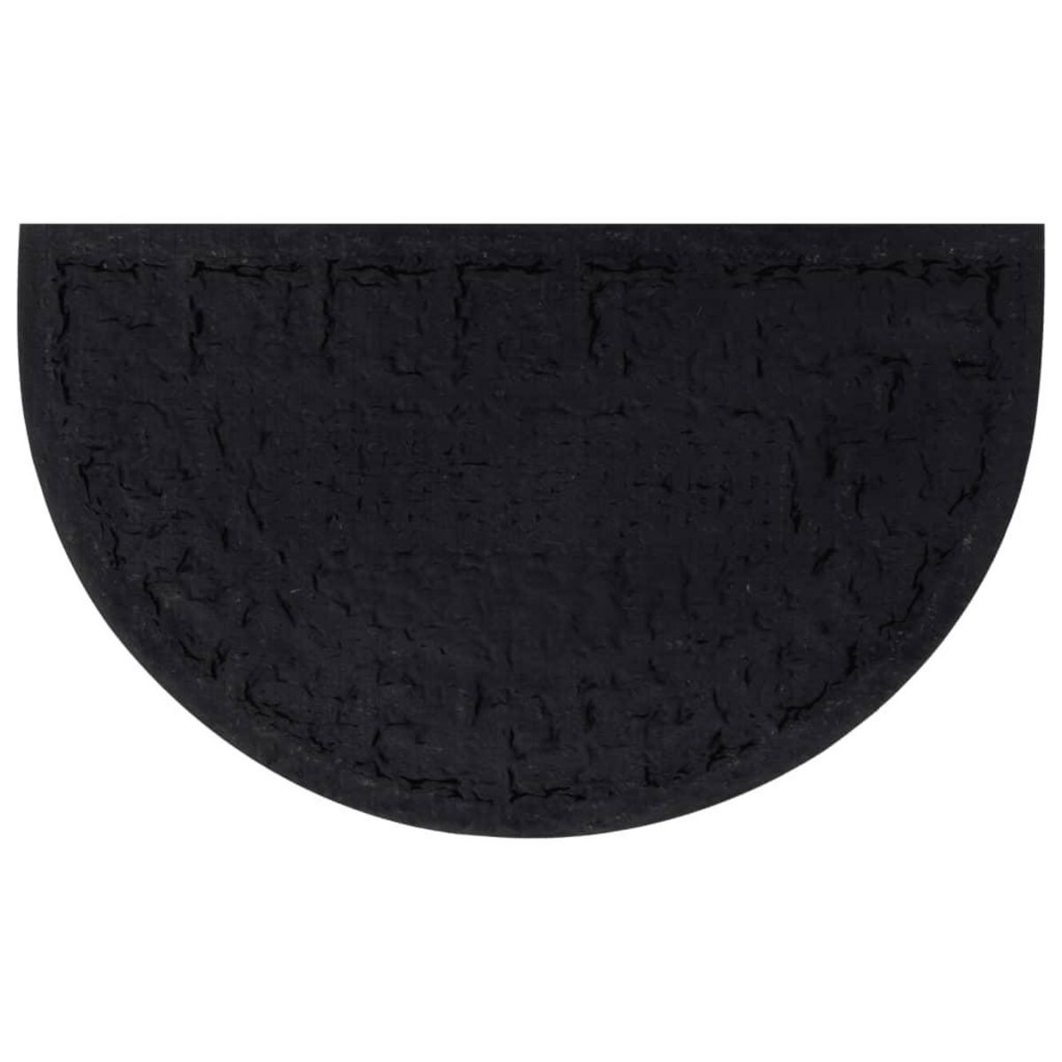 VIDAXL Tapis de porte demi-rond 45x75 cm caoutchouc et fibre de coco