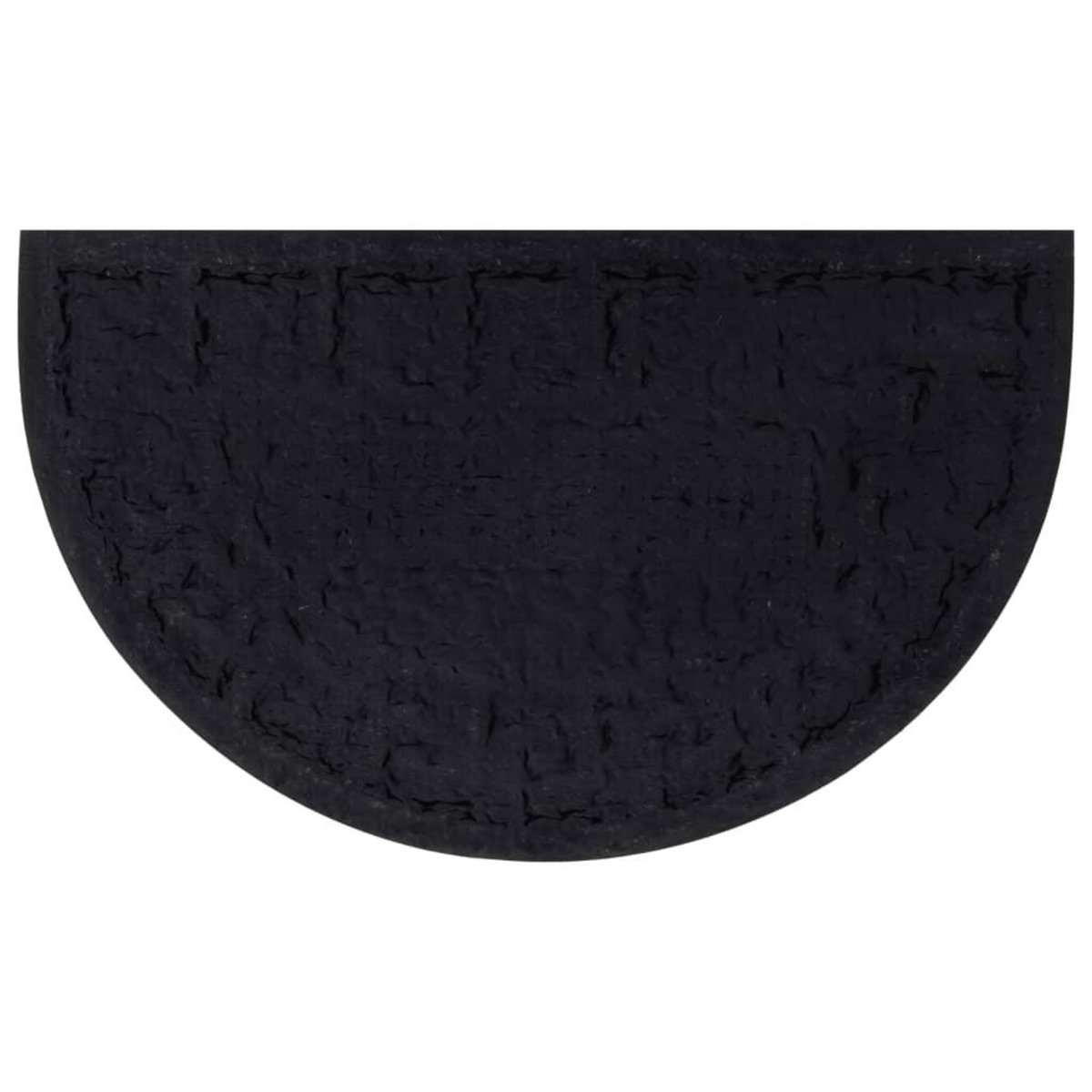 VIDAXL Tapis de porte demi-rond 45x75 cm caoutchouc et fibre de coco