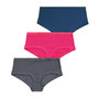 Voir la diapositive 6 : Athena Lot de 3 boxers femme Ecopack Basic